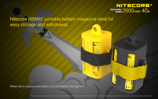 NiteCore IMR18650 Επαναφορτιζόμενη Μπαταρία 18650 Li-Mn 2600mAh 3.7V 1τμχ