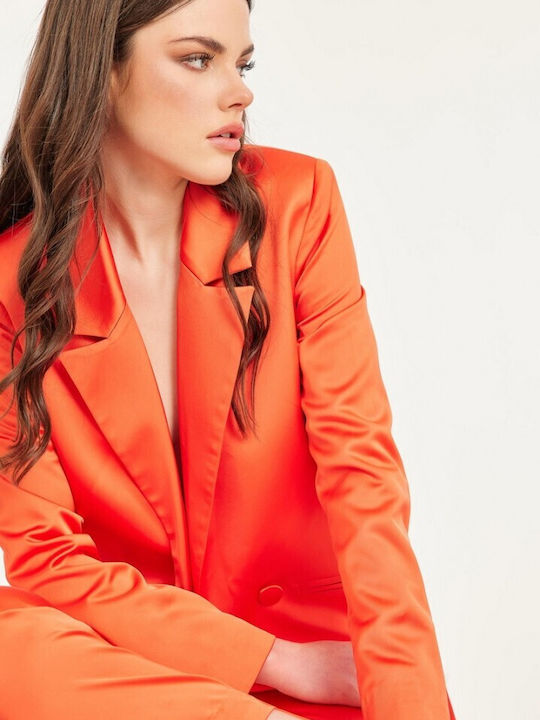 Mind Matter Damen Blazer Orange