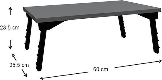 Megapap Hola Τραπεζάκι για Laptop Ανθρακί