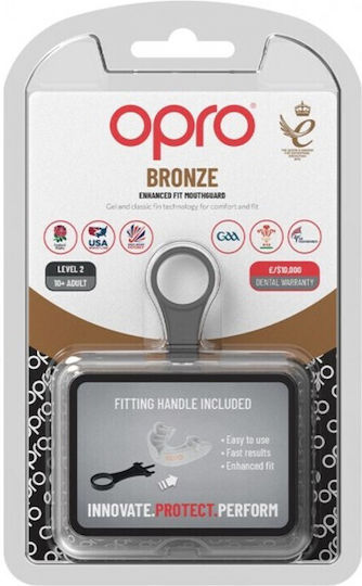 Opro Bronze Series Gen5 OP162 Προστατευτική Μασέλα Senior Λευκή με Θήκη