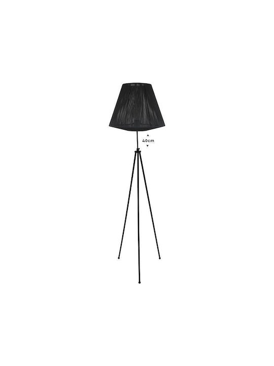 Fylliana Cord Lampă de Podea Î140cm. Negru