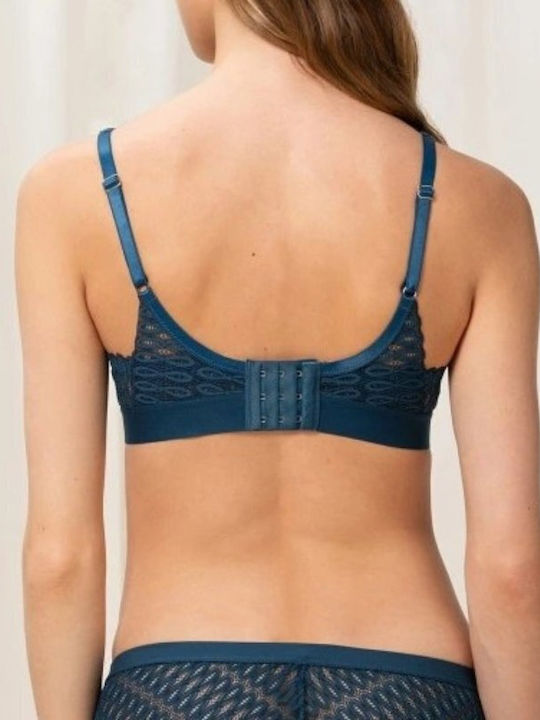 Triumph Aura Spotlight Triangle Triangle Bra without Padding without Underwire Petrol