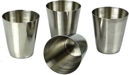 Hip Flask Hip Flask Комплект манерки Неръждаема стомана с чашка за шотове и фуния Сребрист 210мл