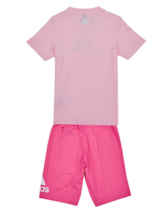 Adidas Παιδικό Σετ με Σορτς Καλοκαιρινό 2τμχ Ροζ