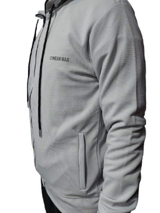 Polyester-Sportjacke Grau Slim-fit