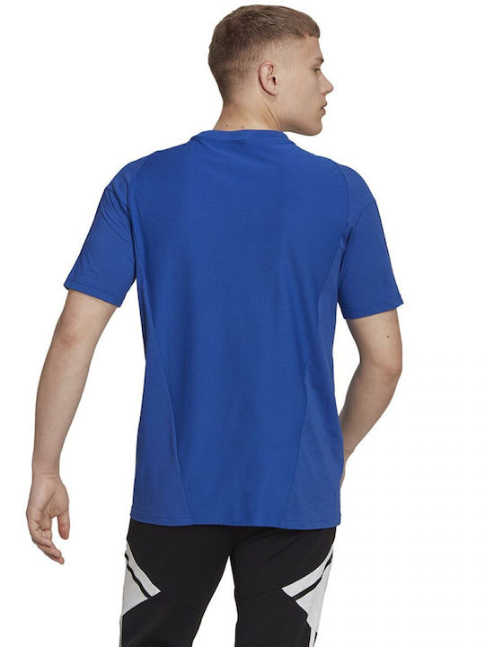 Adidas Tiro 23 Competition Men's Short Sleeve T-shirt Blue