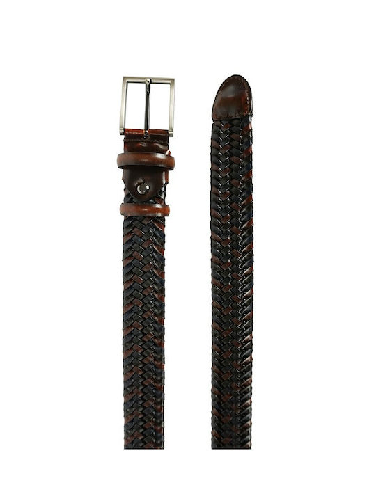 Nino Venturi Men's Belt Blue / Brown (B366)