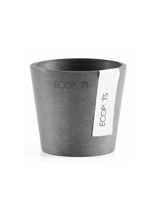 Ecopots Amsterdam Pot Plastic Charcoal 40x40x35cm.