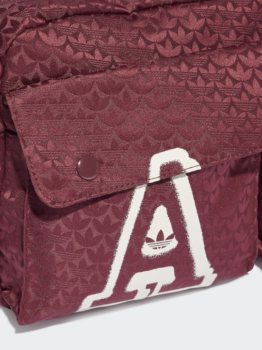 Trefoil Jacquard Monogram Τσαντάκι Μέσης Μπορντό