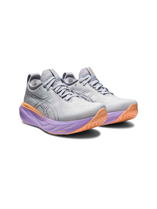 Gel-Nimbus 25 Damen Sportschuhe Laufen Piedmont Grey / Pure Silver