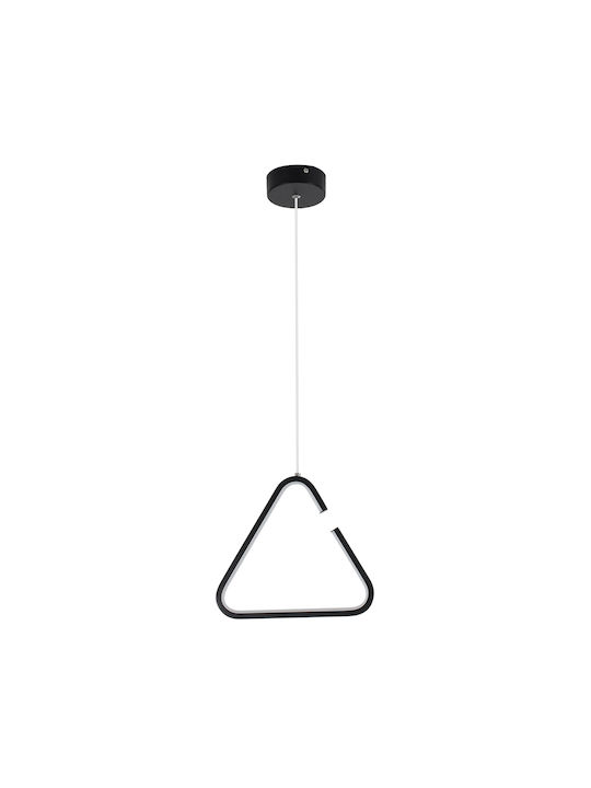 GloboStar Ceroba Lumini Suspendate Negru LED cu Lumină Bianco Reglabilă 22x22x22cm