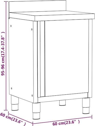 vidaXL Schubladenschrank 3 Stk
