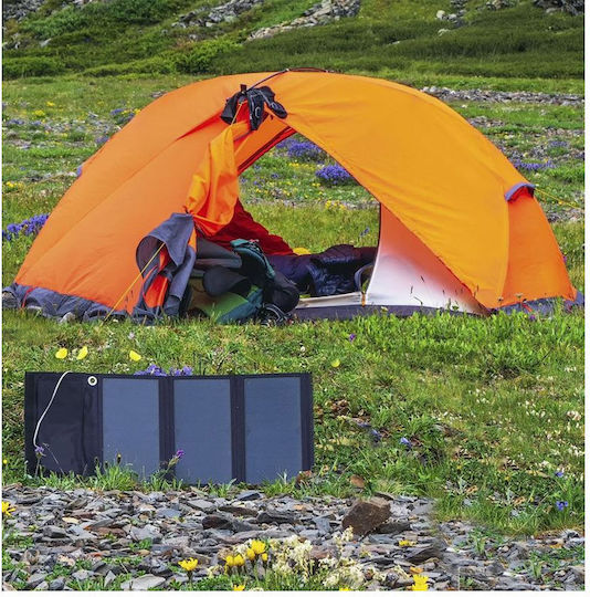 Technaxx TX-207 Foldable Solar Panel Charger 21W with USB Output for Portable Devices