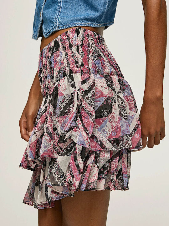 Pleated Mini Skirt Multicolour