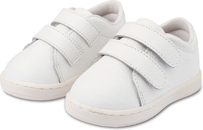 Babywalker Βαπτιστικά Δερμάτινα Sneakers Λευκά