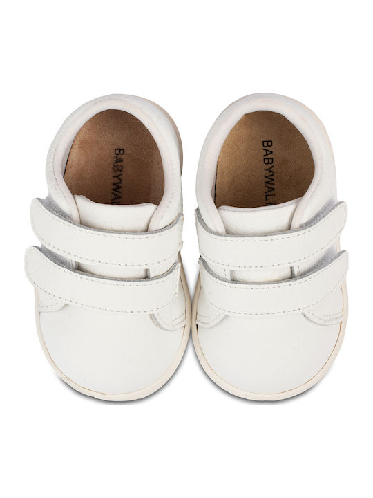 Babywalker Christening Leather White Sneakers