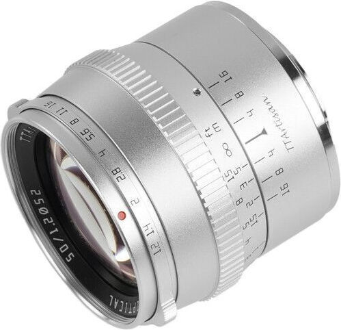 TTArtisan Crop Obiectiv Foto 50mm f/1.2 Fix Pentru Montaj Canon EF-M Argintiu