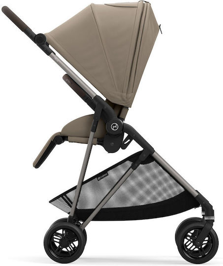 Cybex Melio Adjustable Baby Stroller Suitable for Newborn Seashell Beige 5.9kg
