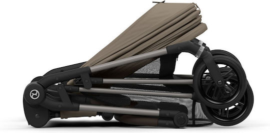 Cybex Melio Adjustable Baby Stroller Suitable for Newborn Seashell Beige 5.9kg