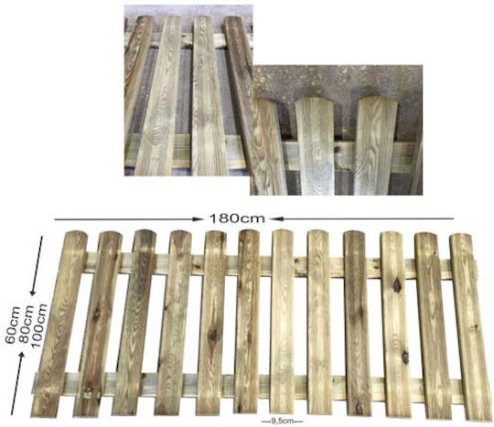 Holz Zäune in Beigen Farbe 60cm x 1.8m