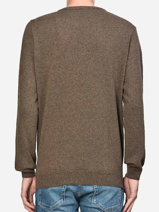 Ellemme Men's Long Sleeve Sweater Cookie Brown