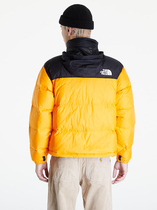 The North Face 1996 Retro Nuptse Ανδρικό Χειμωνιάτικο Μπουφάν Puffer Πορτοκαλί