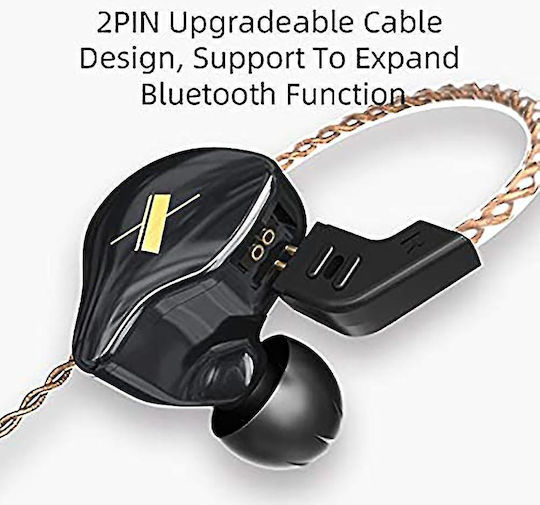 KZ In-ear headphones In Ear EDX Black