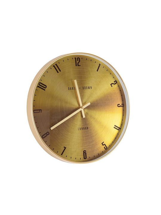 Bizzotto Whatever Wall Clock Plastic Gold Ø50cm