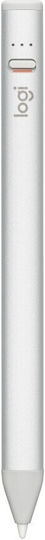 Logitech Crayon Digital Touch Stylus with Palm Rejection for iPad models (2018 and later) in Silver color 914-000074