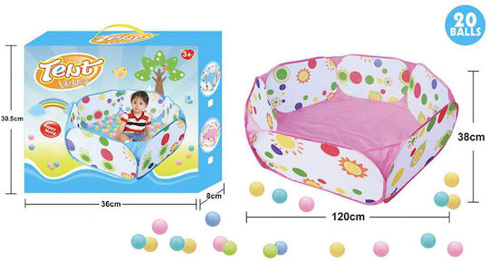 Топкинис 120x38x38см. за 3+ години Години Розов