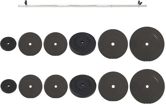 vidaXL Straight Bar Φ25mm 2kg Length 140cm without Collars