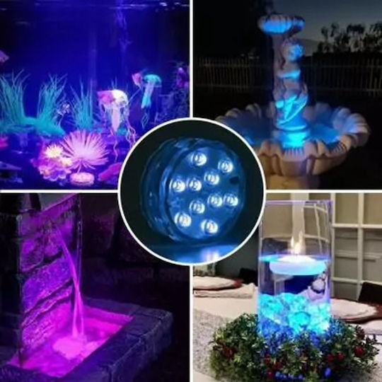 Ezra Submersible Pool LED Spotlight with Remote Control EZRA-DL12
