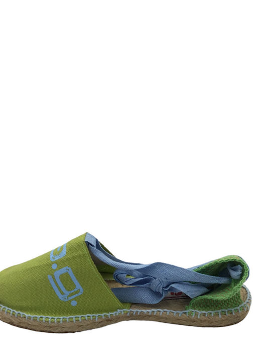 Flamenco Women's Fabric Espadrilles Green