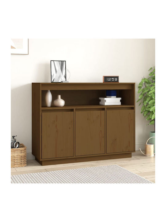 Sideboard Solid Wood Brown Honey 104.5x34x80cm