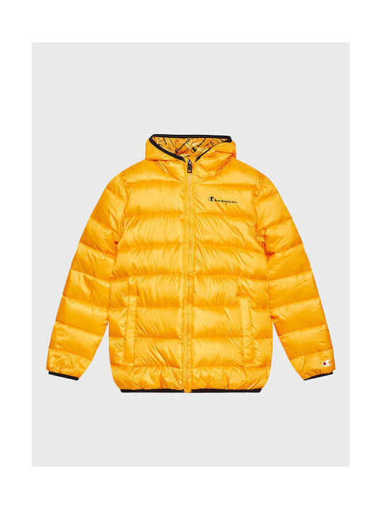 Champion Kids Sports Jacket short Hooded Yellow