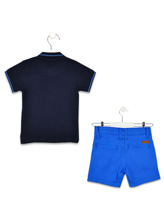 Losan Kids Set with Shorts Summer 2pcs Navy Blue