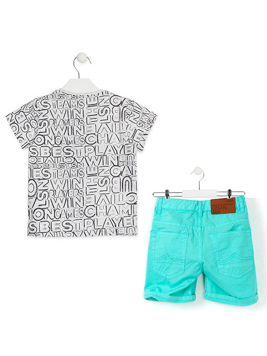 Losan Kinder Set mit Shorts Sommer 2Stück Gray