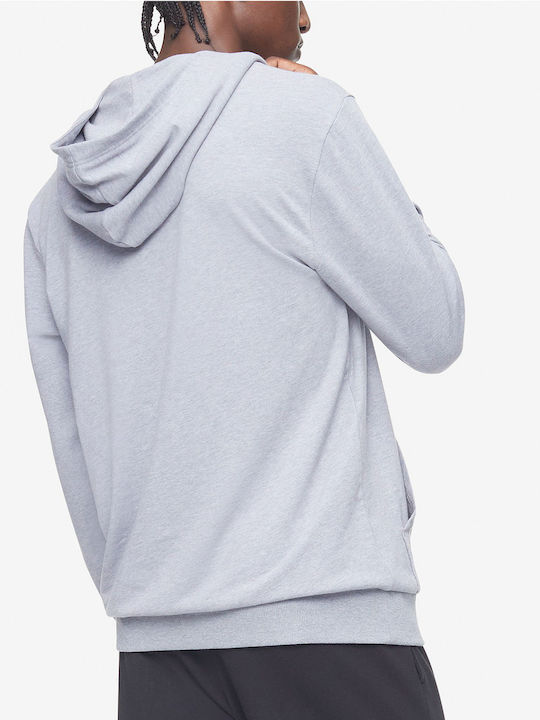 Calvin Klein Men's Sweatshirt with Hood and Pockets Gray