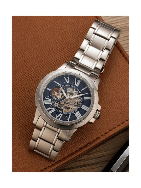 Thomas Earnshaw Watch Chronograph Automatic with Silver Metal Bracelet