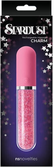 Ns Novelties Stardust Charm Classic Vibrator Rechargeable Massager 16cm Pink