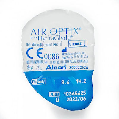Air Optix Plus Hydraglyde Μηνιαίος Φακός Επαφής Σιλικόνης Υδρογέλης