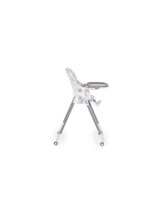 Moni Bueno Foldable Baby Highchair With Adjustable Height Gray