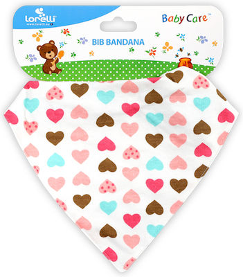 Lorelli Pink Hearts Bandana Stoff mit Bügelverschluss und Schlaufe Pink Hearts