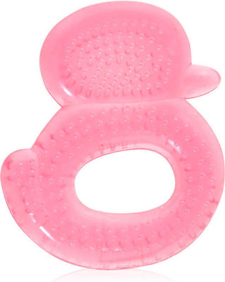 Lorelli Duck Teething Ring with Water made of Silicone for 3 m+ Pink 1pcs