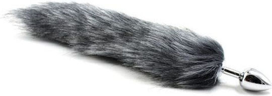 Toyz4lovers Long Fox Tail Πρωκτική Σφήνα σε Ασημί χρώμα