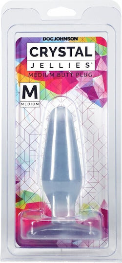 Doc Johnson Crystal Jellies Butt Plug Anal Plug Mittel Clear 14cm