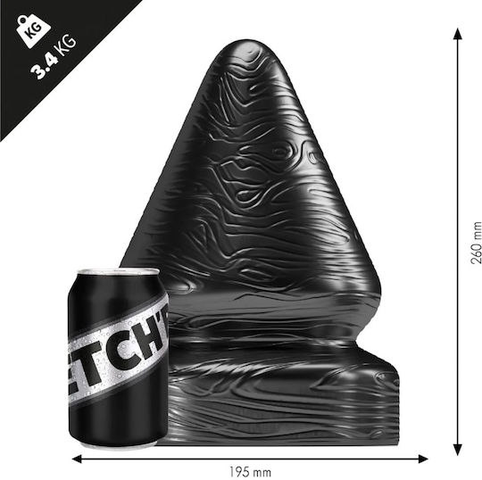 CyprusLoveShop Stretchr Πρωκτική Σφήνα XLarge Μαύρη