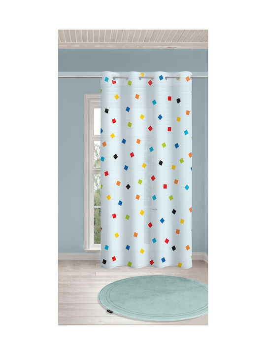 Saint Clair Kids Grommet Top Curtain Bright Light Blue 1752030120005 160x240cm