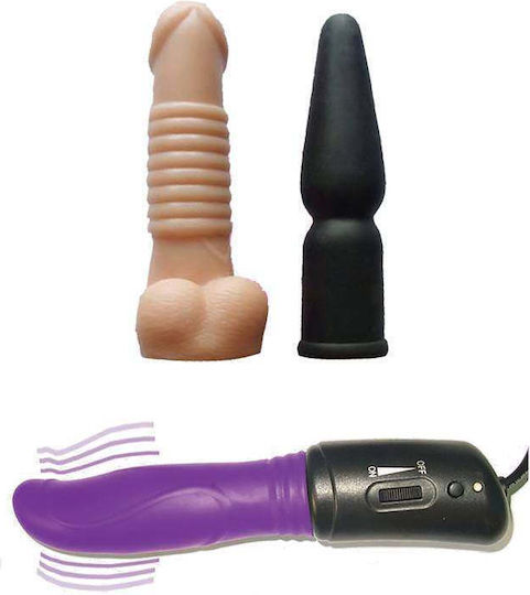 Eros Diva Sex Machine Tool Box Μηχανή Σεξ σε Μαύρο Χρώμα 4τμχ
