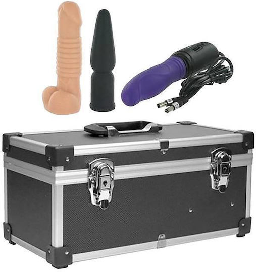 Eros Diva Sex Machine Tool Box Μηχανή Σεξ σε Μαύρο Χρώμα 4τμχ